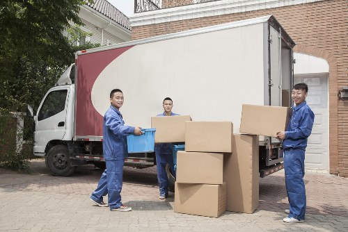 Removal van ready for a home move in Kentish Town