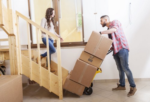 Local team collecting unwanted furniture from a Kentish Town flat