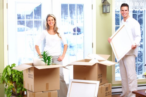 Removal van loading for a same-day house or flat move in Kentish Town